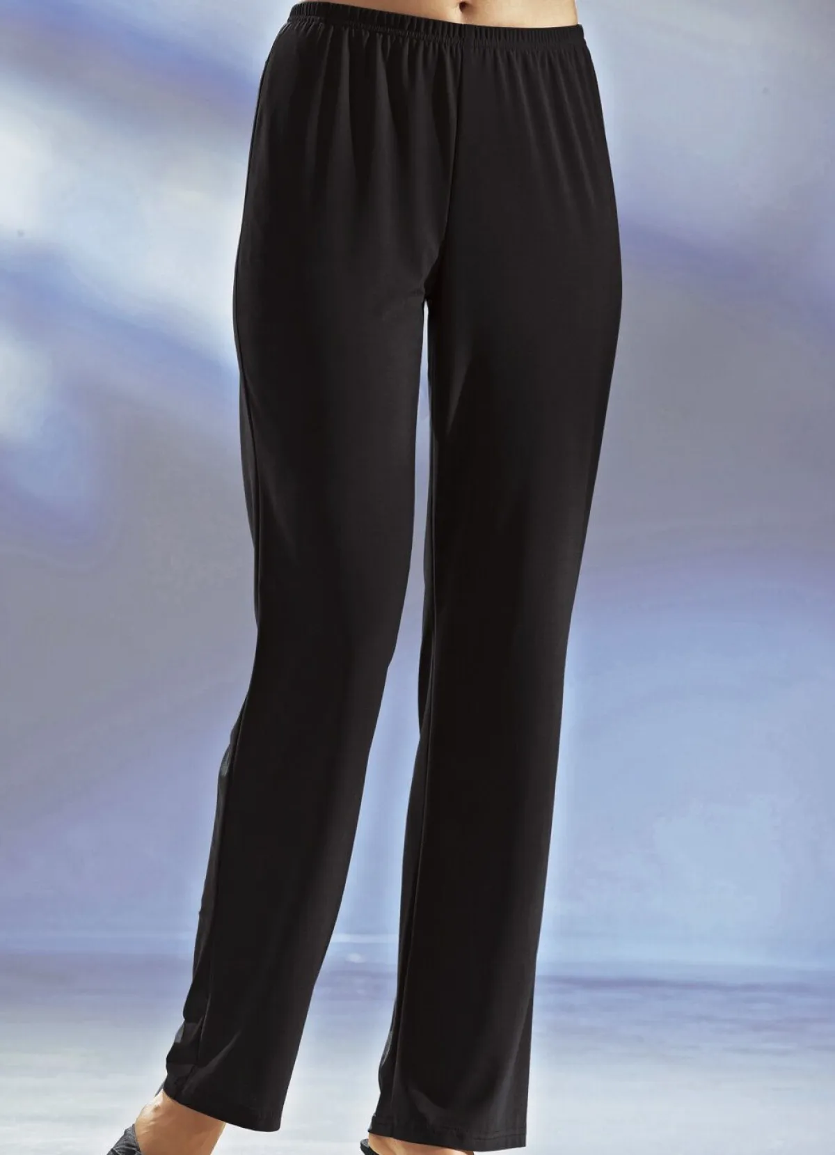 Sale BADER KLAUS MODELLE Hose mit Dehnbund SCHWARZ