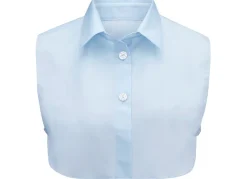 Clearance KLAUS MODELLE MADE IN GERMANY Klaus Modelle, Damen-Blusenkragen, aus feinem Popeline HELLBLAU