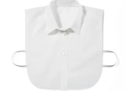 KLAUS MODELLE MADE IN GERMANY Klaus Modelle, Damen-Blusenkragen, aus feinem Popeline WEISS