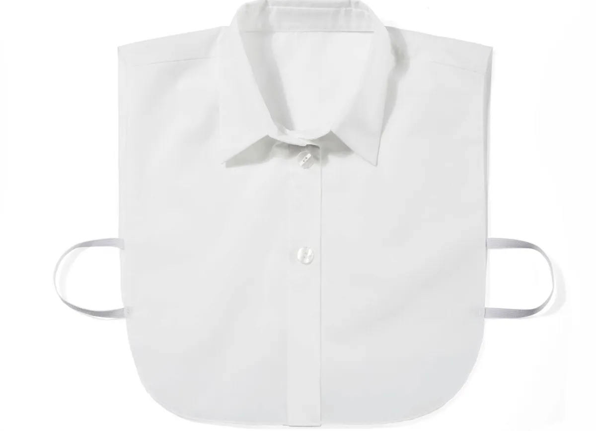 KLAUS MODELLE MADE IN GERMANY Klaus Modelle, Damen-Blusenkragen, aus feinem Popeline WEISS