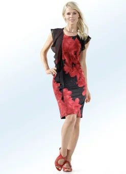 Best KLAUS MODELLE MADE IN GERMANY KLAUS MODELLE Party-Kleid SCHWARZ-ROT
