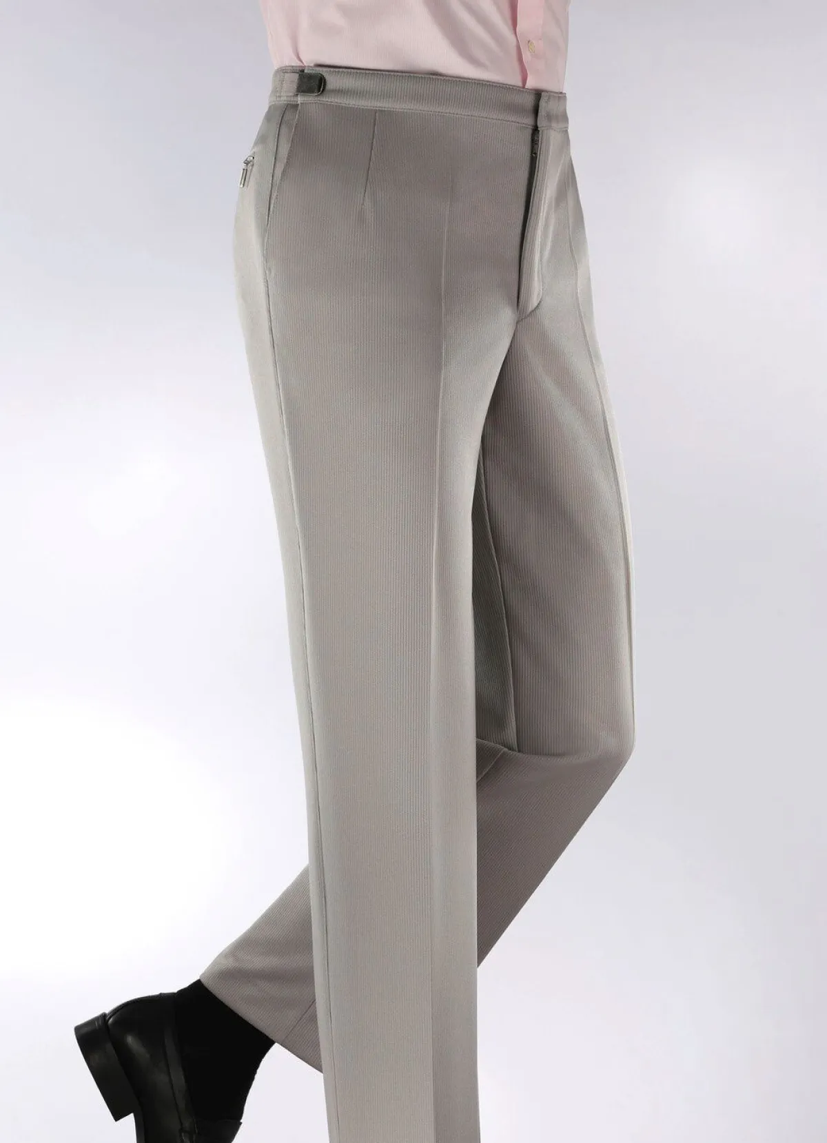 KLAUS MODELLE MADE IN GERMANY "Klaus Modelle"-Bundverstellerhose in 4 Farben HELLGRAU
