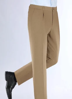 Discount BADER "Klaus Modelle"-Hose mit Bundfalten in 3 Farben SAND MELIERT