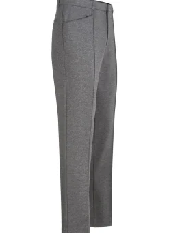 Outlet KLAUS MODELLE MADE IN GERMANY "Klaus Modelle"-Hose mit Dehnbund in 4 Farben MITTELGRAU MELIERT