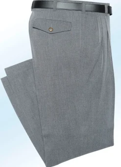 Online KLAUS MODELLE MADE IN GERMANY „Klaus Modelle“-Hose mit Gesäßpattentaschen in 4 Farben MITTELGRAU MELIERT