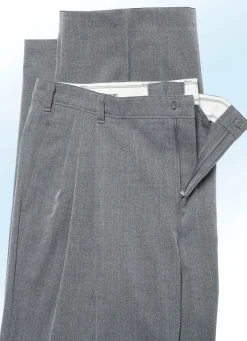 Online KLAUS MODELLE MADE IN GERMANY „Klaus Modelle“-Hose mit Gesäßpattentaschen in 4 Farben MITTELGRAU MELIERT
