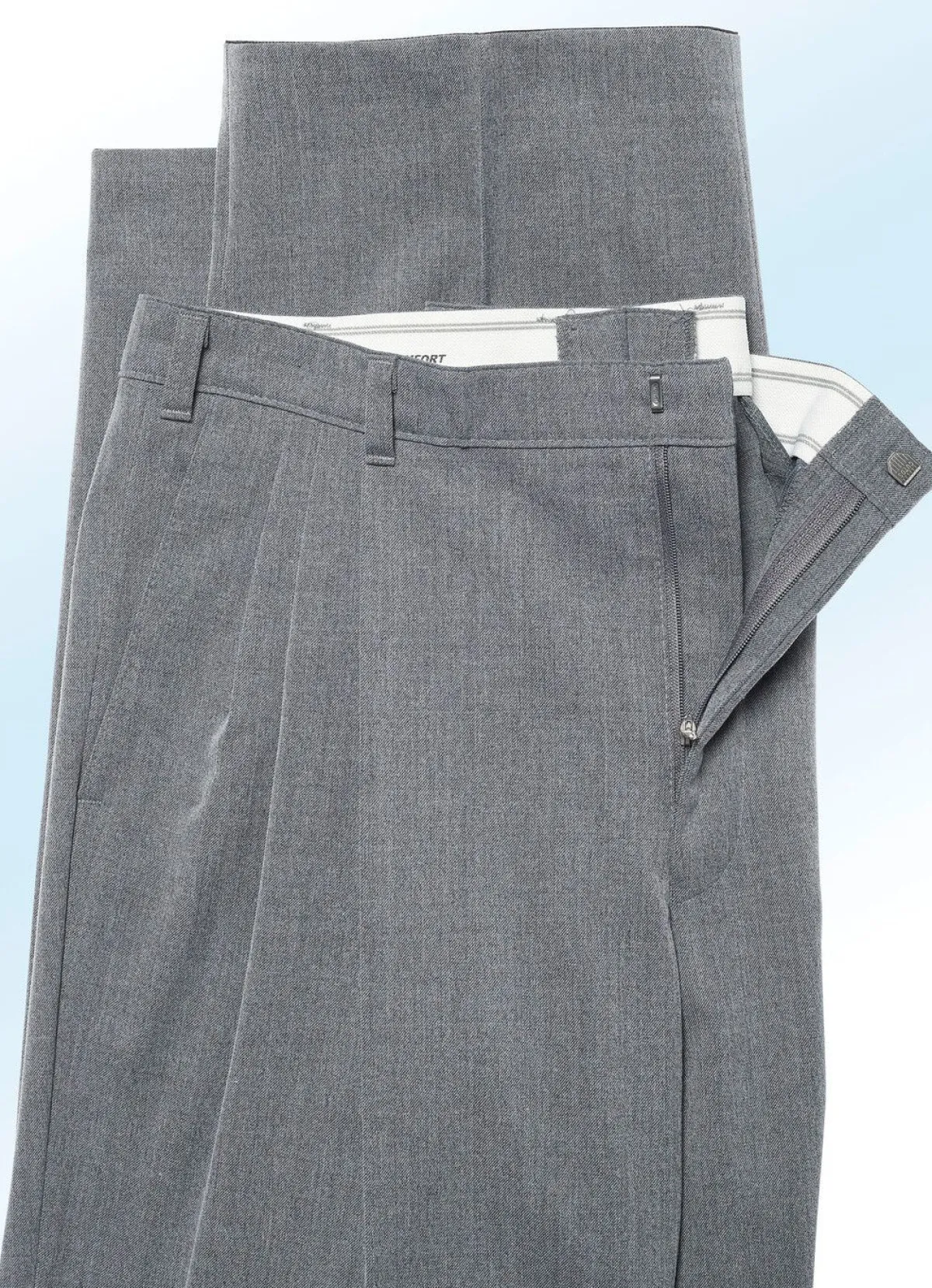 Online KLAUS MODELLE MADE IN GERMANY „Klaus Modelle“-Hose mit Gesäßpattentaschen in 4 Farben MITTELGRAU MELIERT