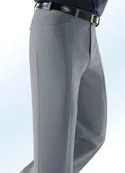 Online KLAUS MODELLE MADE IN GERMANY "Klaus Modelle"-Hose mit Seitentaschen in 5 Farben MITTELGRAU MELIERT