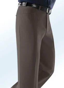 Outlet KLAUS MODELLE MADE IN GERMANY "Klaus Modelle"-Hose mit Seitentaschen in 5 Farben DUNKELBRAUN