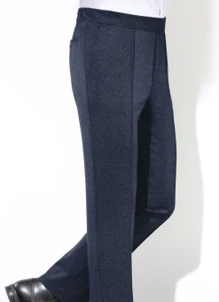 KLAUS MODELLE MADE IN GERMANY "Klaus Modelle"-Schlupfhose in 3 Farben DUNKELBLAU MELIERT