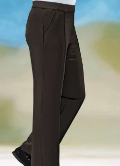Discount KLAUS MODELLE MADE IN GERMANY „Klaus Modelle“-Schlupfhose mit breitem Dehnbund in 6 Farben DUNKELBRAUN