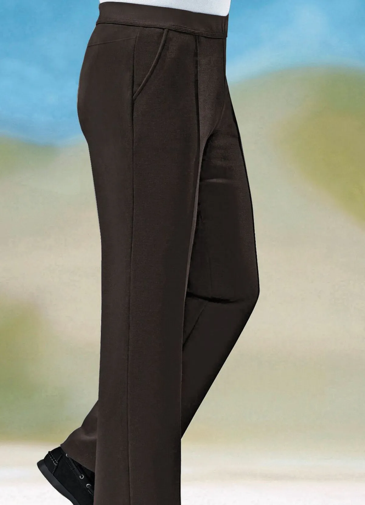 Discount KLAUS MODELLE MADE IN GERMANY „Klaus Modelle“-Schlupfhose mit breitem Dehnbund in 6 Farben DUNKELBRAUN
