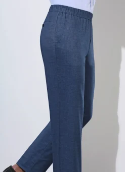 New KLAUS MODELLE MADE IN GERMANY "Klaus Modelle"-Schlupfhose in 3 Farben BLAU MELIERT