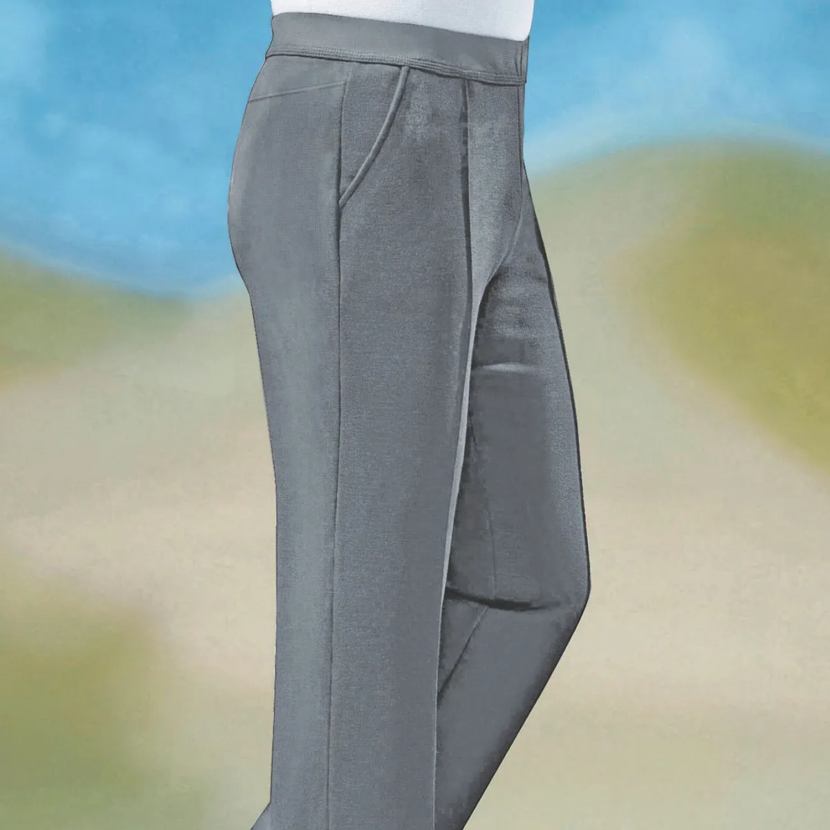 Best KLAUS MODELLE MADE IN GERMANY „Klaus Modelle“-Schlupfhose mit breitem Dehnbund in 6 Farben M''GRAU