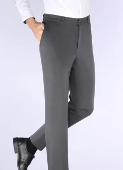 KLAUS MODELLE MADE IN GERMANY "Klaus Modelle"-Superstretch-Hose in 4 Farben ANTHRAZIT MELIERT