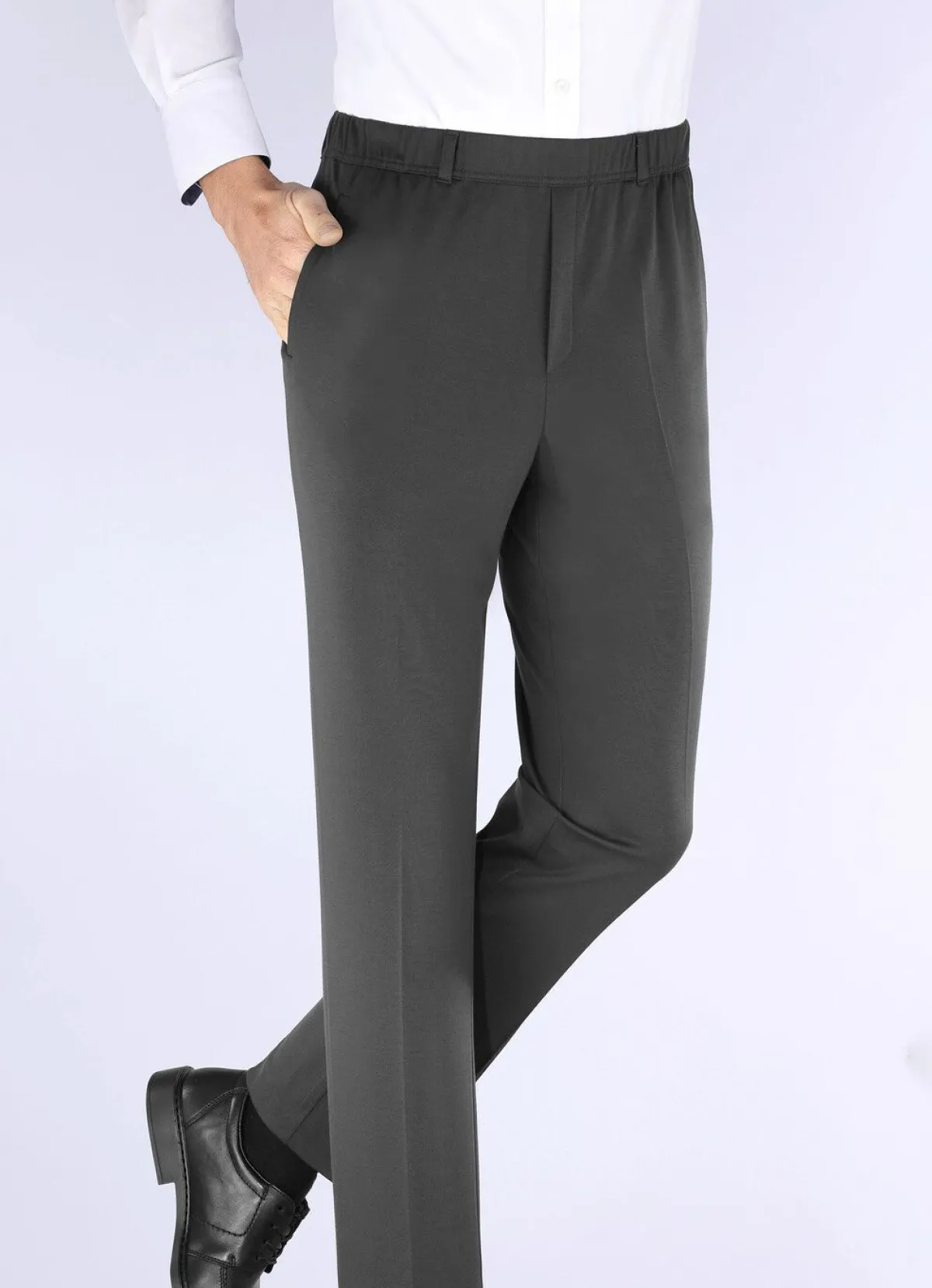 New KLAUS MODELLE MADE IN GERMANY "Klaus Modelle"-Superstretch-Schlupfhose in 4 Farben ANTHRAZIT MELIERT