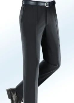 Discount KLAUS MODELLE MADE IN GERMANY "Klaus Modelle"-Dehnbundhose mit Gürtel in 4 Farben ANTHRAZIT MELIERT