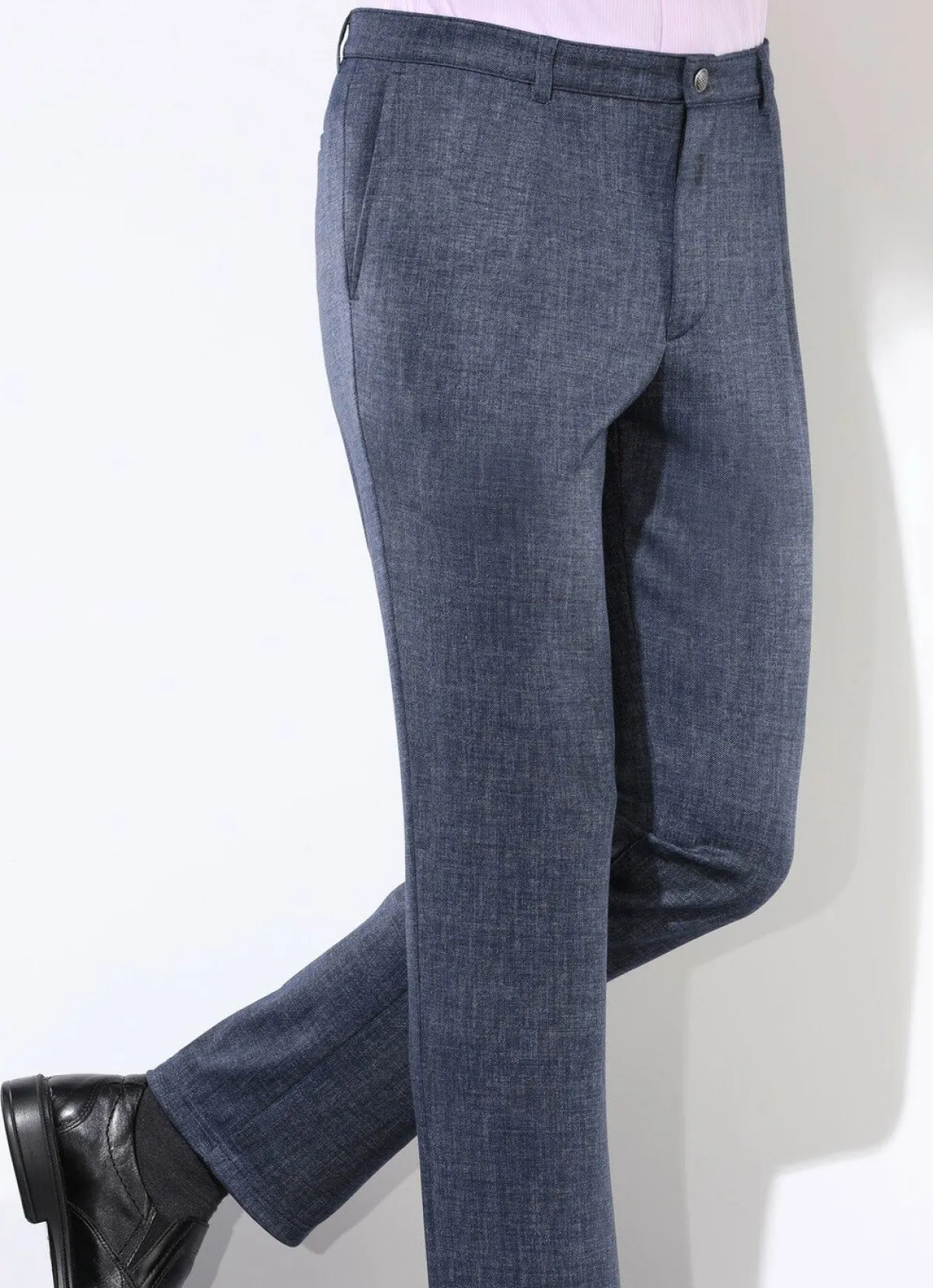 BADER "Klaus Modelle"-Hose in 4 Farben DUNKELBLAU MELIERT