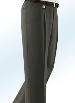 Sale KLAUS MODELLE MADE IN GERMANY "Klaus Modelle"-Hose mit Gürtel in 4 Farben OLIV