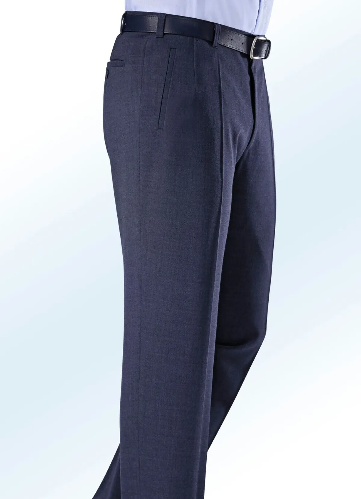 BADER "Klaus Modelle"-Hose mit Paspeltaschen MITTELBLAU