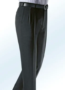 Clearance BADER „Klaus Modelle“-Hose mit weichem Griff in 4 Farben ANTHRAZIT MELIERT