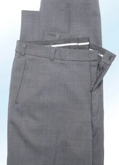 Hot BADER „Klaus Modelle“-Hose mit weichem Griff in 4 Farben MITTELGRAU MELIERT
