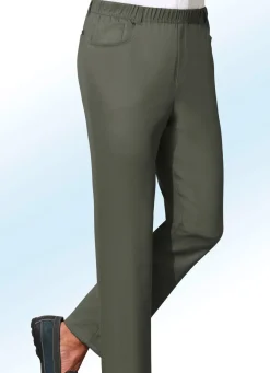 Clearance KLAUS MODELLE MADE IN GERMANY "Klaus-Modelle"-Schlupfhose in 4 Farben KHAKI