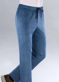 Sale KLAUS MODELLE MADE IN GERMANY "Klaus Modelle"-Schlupfhose in 4 Farben JEANSBLAU MELIERT