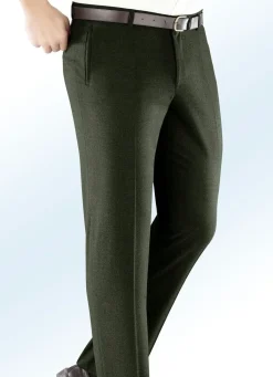 New BADER "Klaus Modelle"-Unterbauchhose aus Flanell in 2 Farben OLIV