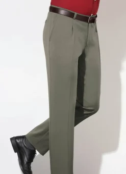Online KLAUS MODELLE MADE IN GERMANY "Klaus Modelle"-Unterbauchhose mit Gürtel in 5 Farben OLIV