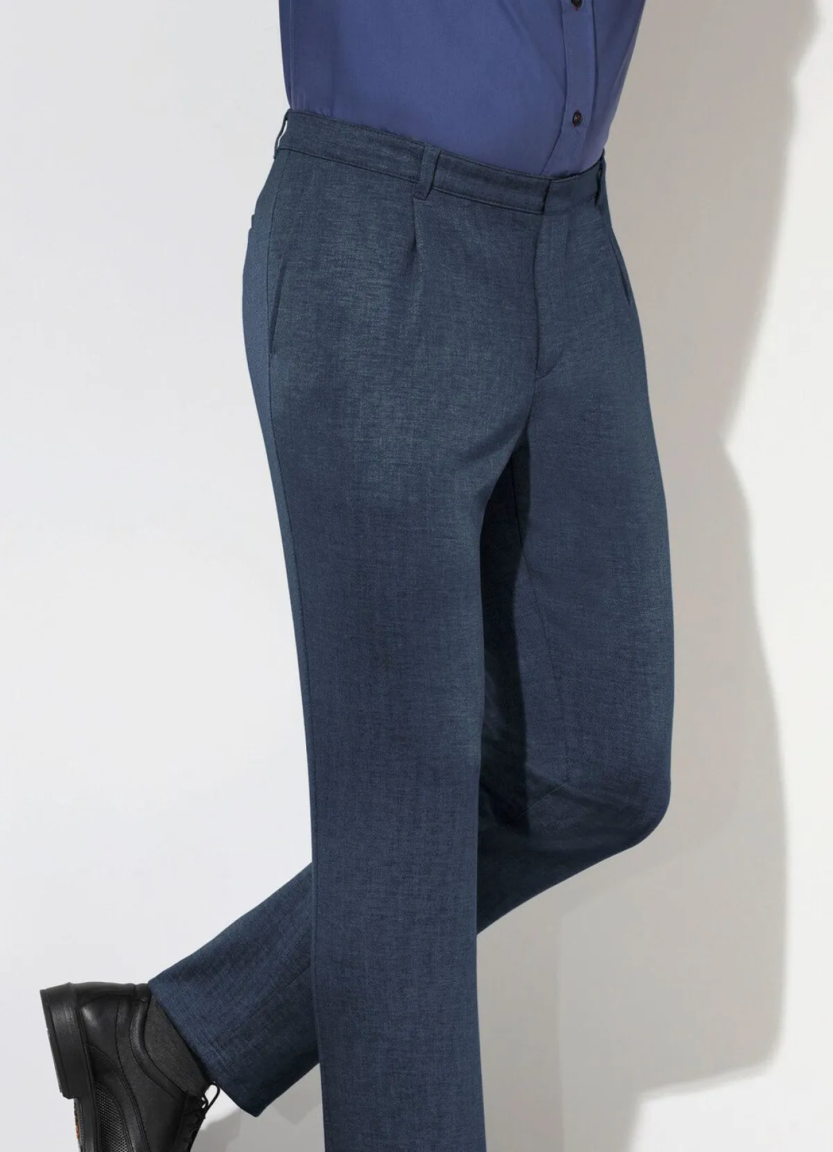 New KLAUS MODELLE MADE IN GERMANY "Klaus Modelle"-Unterbauchhose in 4 Farben DUNKELBLAU MELIERT