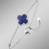 Sale BADER Kleeblatt-Armband mit echt Lapislazuli und synth. Zirkonia