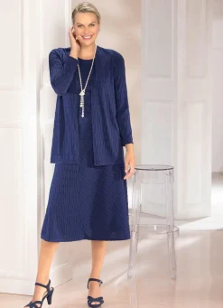 Discount KLAUS MODELLE MADE IN GERMANY Kleid in Premium-Qualität BLAU