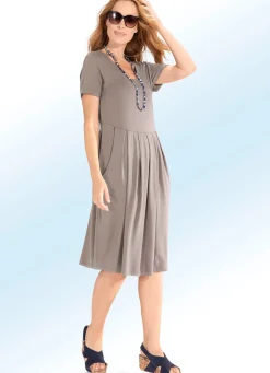 Outlet BADER Kleid in Schlupfform TAUPE
