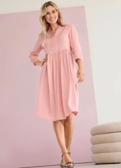 Discount Tizia Kleid in Schlupfform ROSÉ