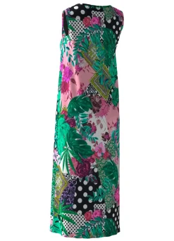Clearance BADER Kleid mit farbbrillantem Druckdessin, ärmellos grün-bunt
