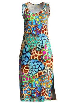 Discount BADER Kleid mit farbbrillantem Druckdessin MULTICOLOR