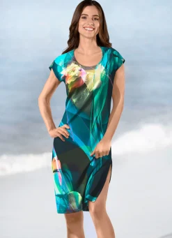 Discount KLAUS MODELLE MADE IN GERMANY Kleid mit farbbrillantem Druckdessin MULTICOLOR