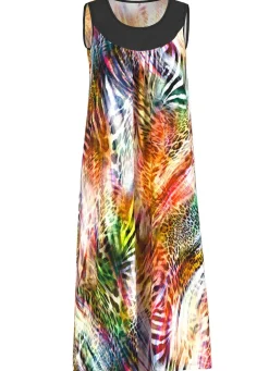 Online KLAUS MODELLE MADE IN GERMANY Kleid mit farbbrillantem Druckdessin, ärmellos MULTICOLOR