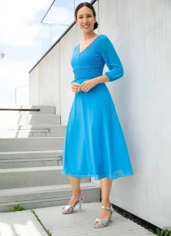 Online BADER Kleid mit feinen Zierkugeln TÜRKIS