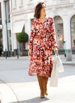 Discount BADER Kleid mit schönem Floralprint MULTICOLOR