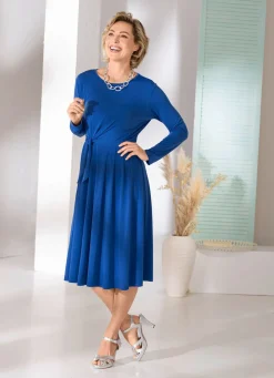 Sale BADER Kleid mit seitlichem Bindeband ROYALBLAU