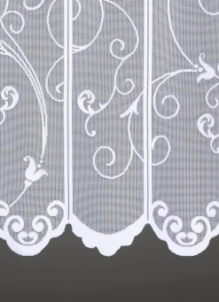 BADER Kleinfenster-Store in Jacquard-Qualität WEISS