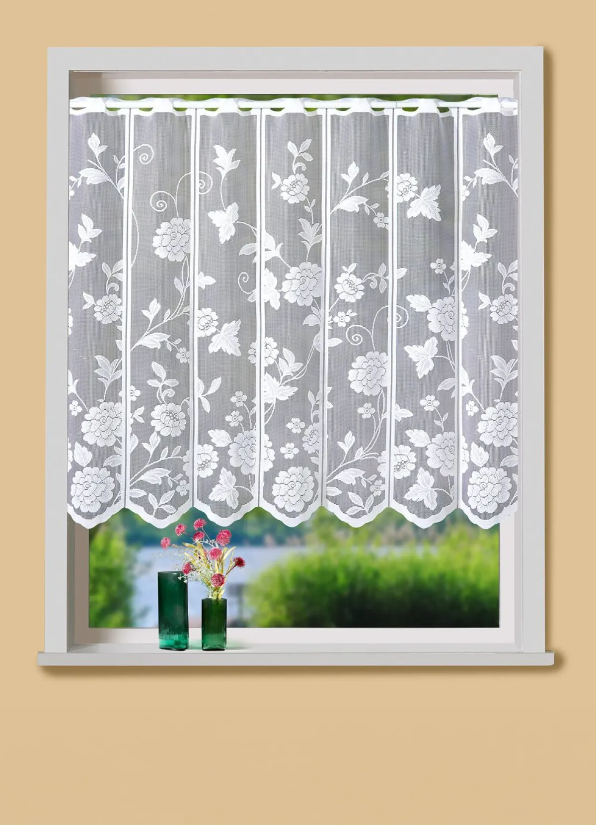 Online BADER Kleinfenster-Store mit Stangendurchzug WEISS