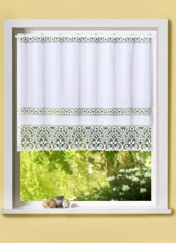 Sale BADER Kleinfenster-Store mit Stangendurchzug WEISS