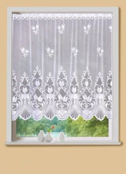 New BADER Kleinfenster-Store mit Stangendurchzug WEISS