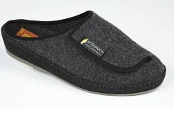 Hot BADER Klett-Pantolette aus dem Hause Schawos ANTHRAZIT
