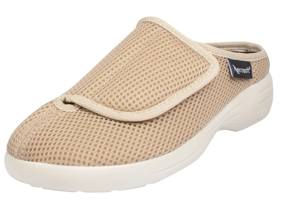 Outlet BADER Klett-Pantolette für Damen und Herren BEIGE