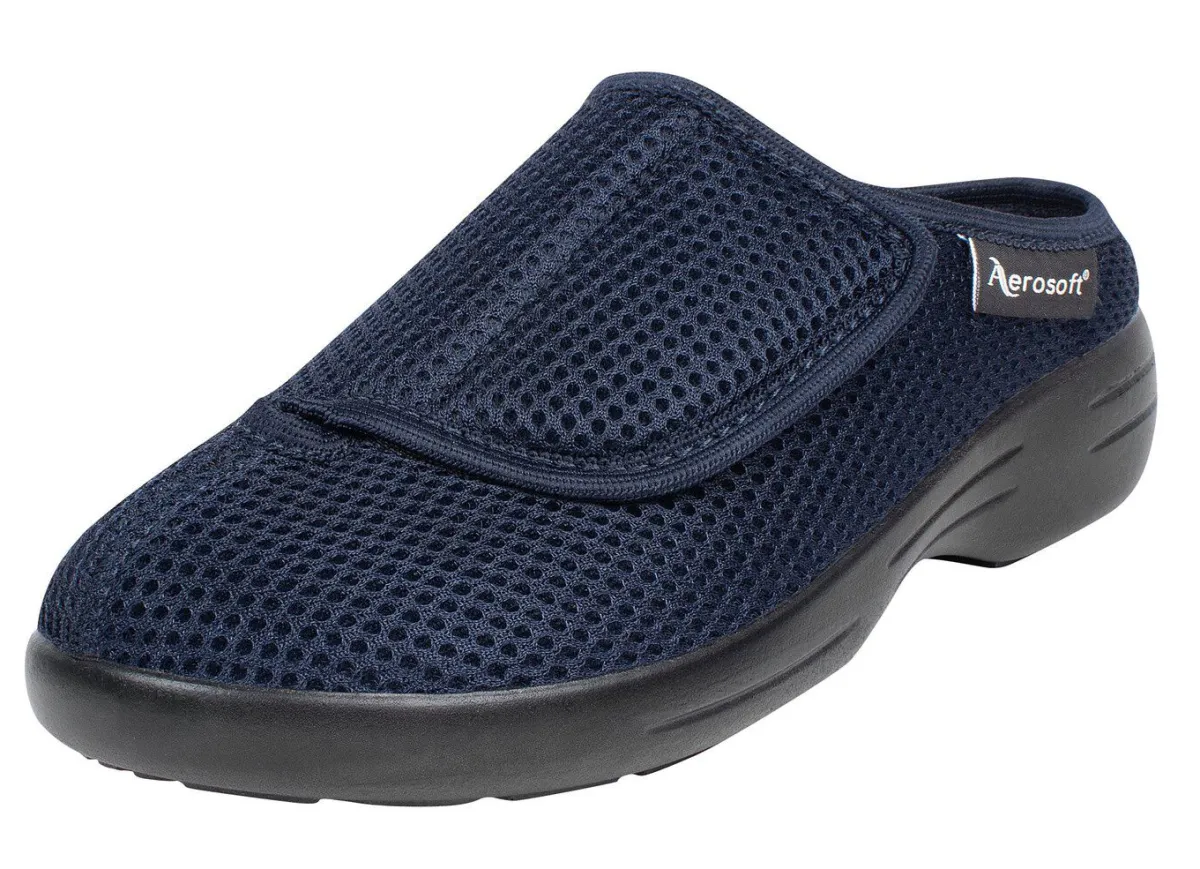 Discount BADER Klett-Pantolette für Damen und Herren BLAU