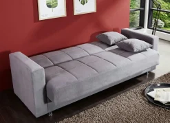 Best BADER Klick-Klack-Sofa mit Dekokissen GRAU